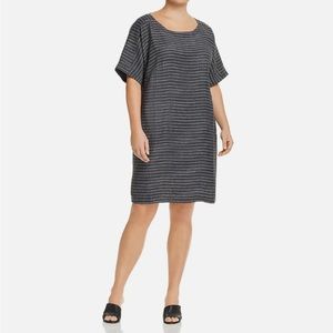 Eileen Fisher gray/white striped tunic dress women’s 2x